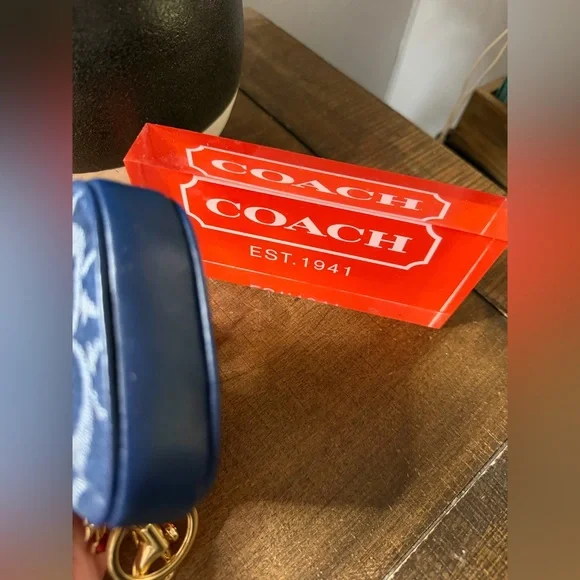 Coach Mini Nolita Denim Bag Charm (NWOT) - Picture 3 of 8